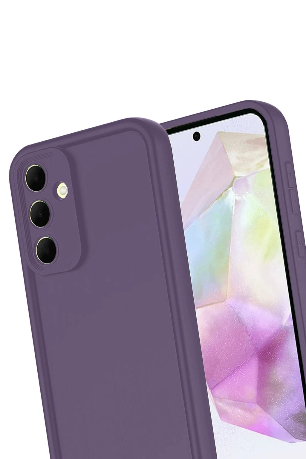 Mey İthalat® Samsung Galaxy A16 5G Kılıf Viera Silikon - Mürdüm