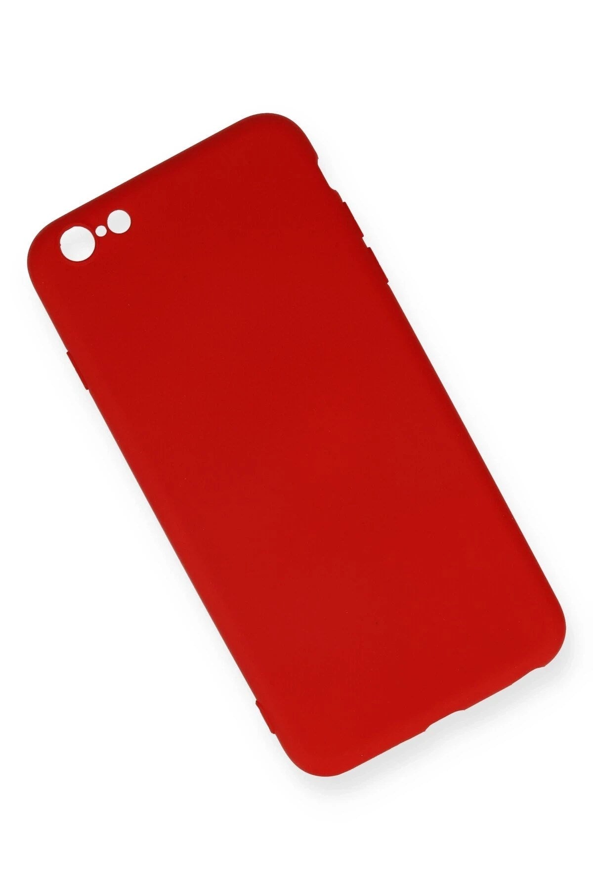 Mey İthalat® iPhone 6 Plus Kılıf Nano içi Kadife Silikon - Kırmızı