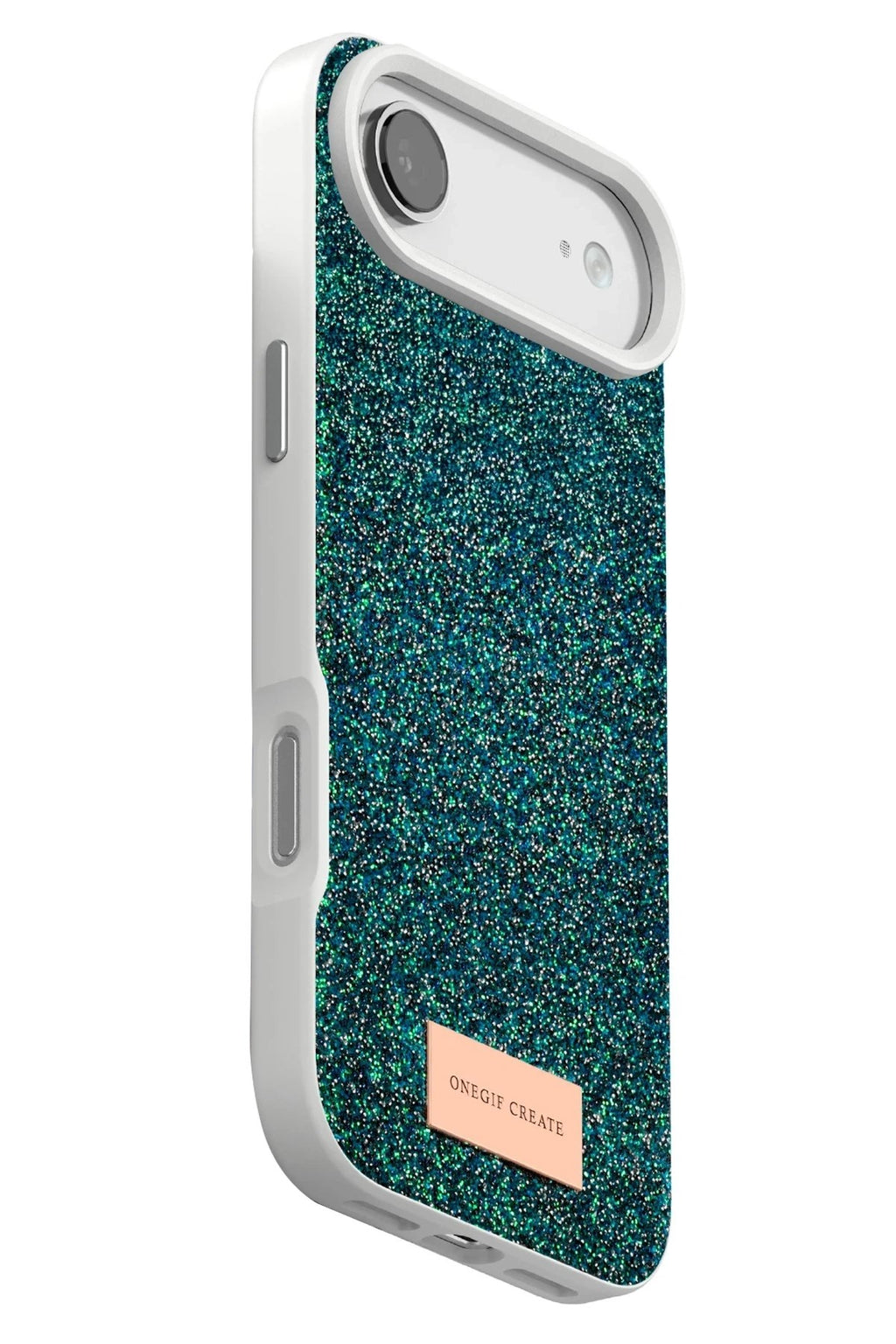 Mey İthalat® iPhone 17 Air Bright Simli Kapak - Koyu Yeşil