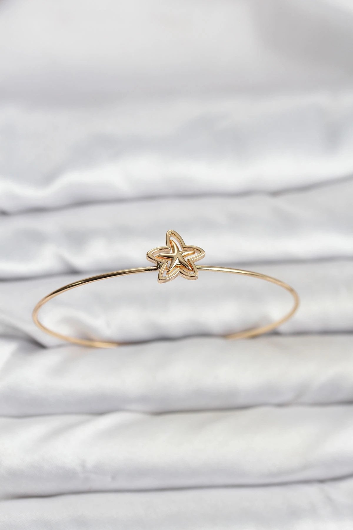 Mey İthalat® Yıldız Model Gold Renk Bileklik