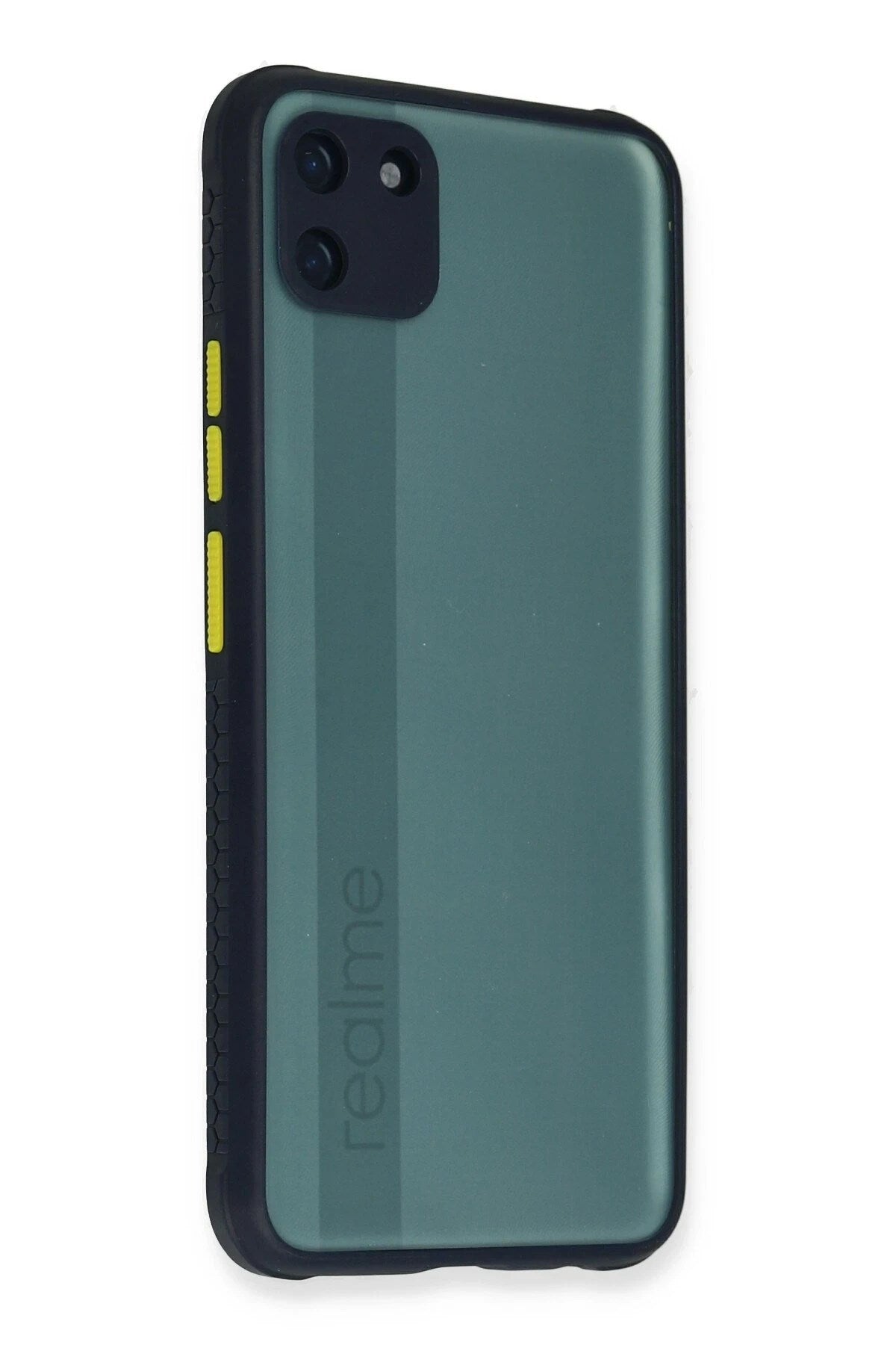 Mey İthalat® Realme C11 Kılıf Miami Şeffaf Silikon - Lacivert