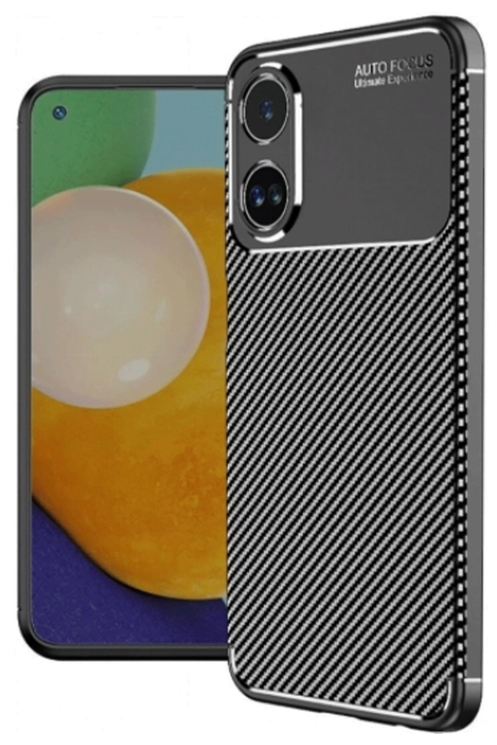 Mey İthalat® A38 Kılıf Auto Focus Karbon Kapak - Siyah