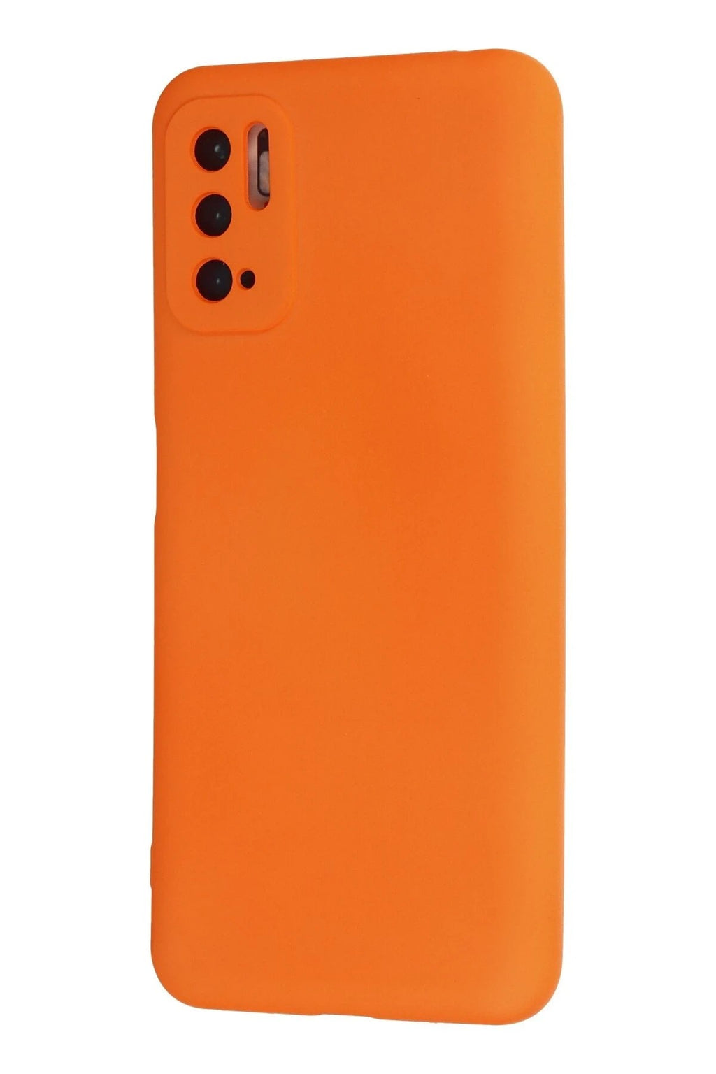 Mey İthalat® Redmi Note 10 5G Kılıf Nano içi Kadife Silikon - Turuncu