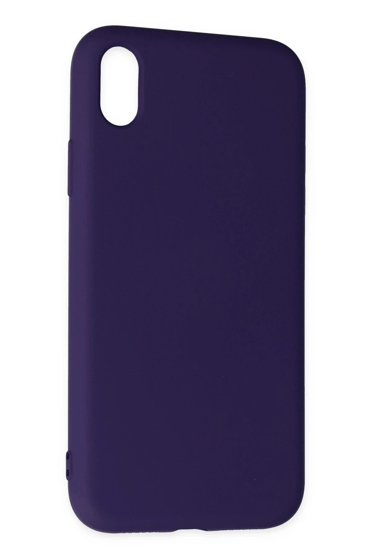Mey İthalat® iPhone XR Kılıf Nano içi Kadife Silikon - Mor