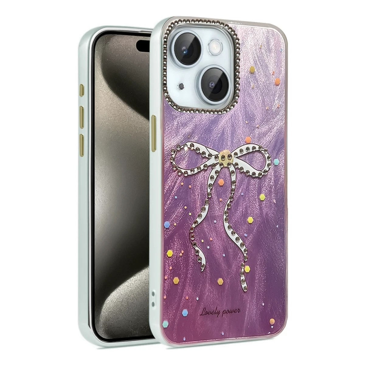Mey İthalat® iPhone 14 Kılıf Blade Aynalı Desenli Kapak - Desen 1
