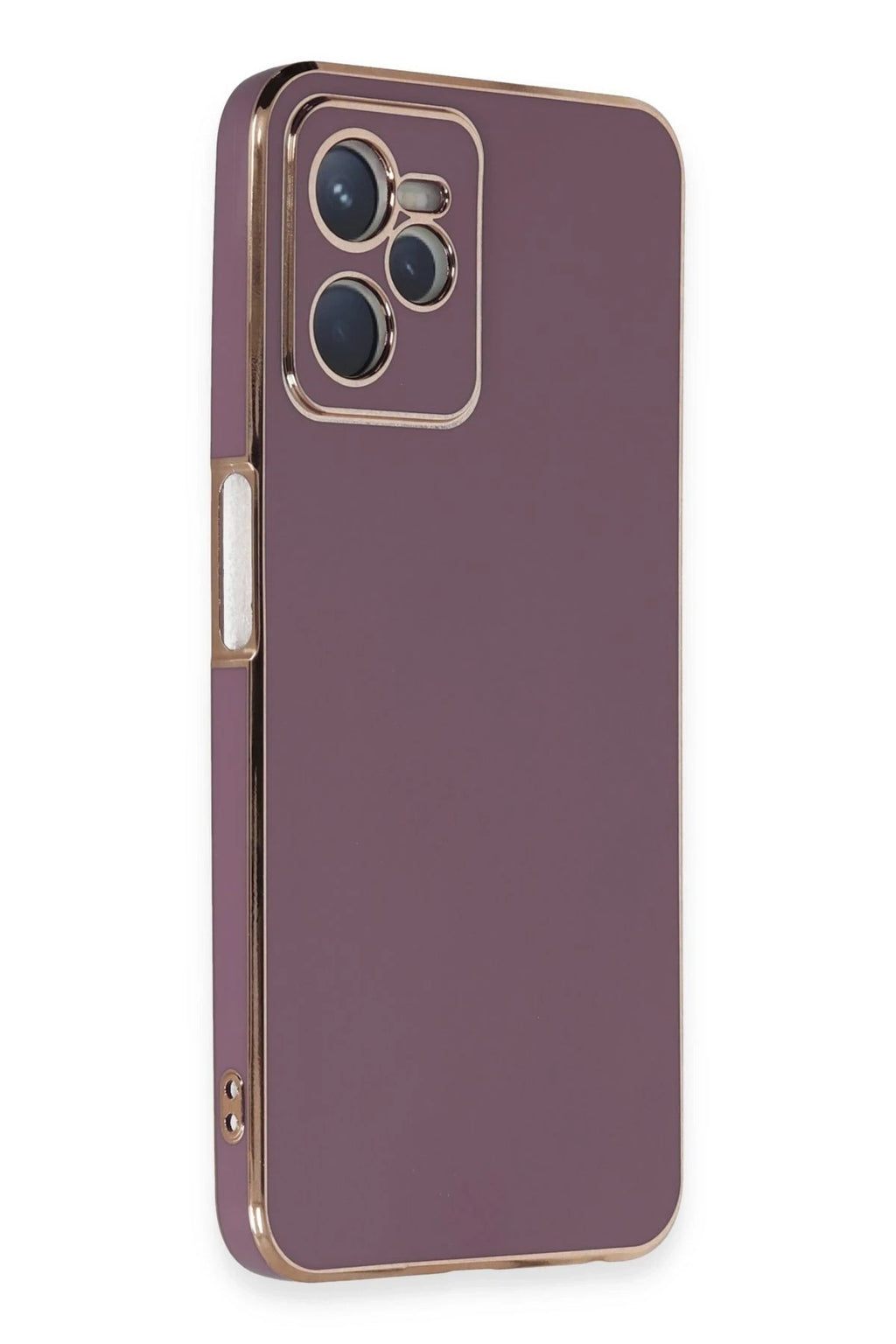 Mey İthalat® Realme C35 Kılıf Volet Silikon - Mor