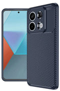 Mey İthalat® Redmi Note 13 Pro 4G Kılıf Auto Focus Karbon Kapak - Lacivert