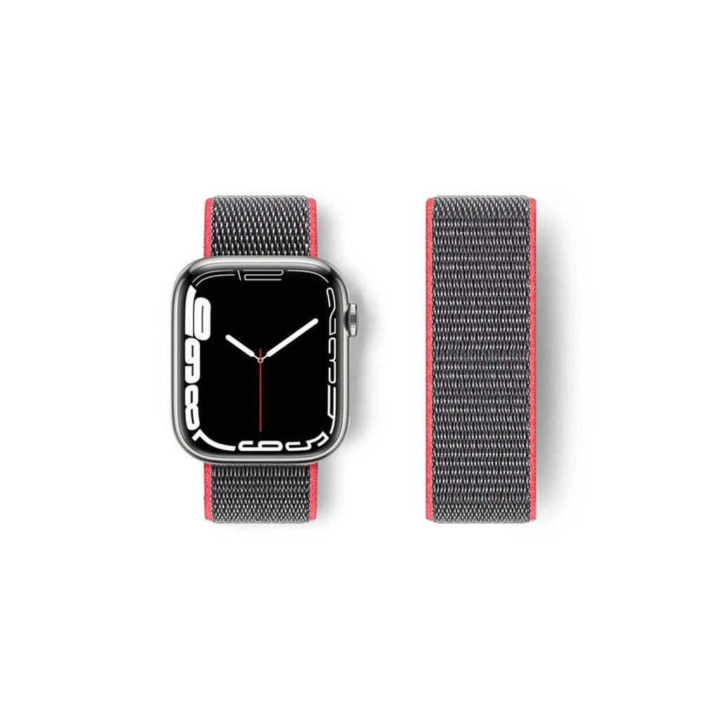 Mey İthalat® Watch 38mm Hasırlı Cırtcırtlı Kordon - Pembe