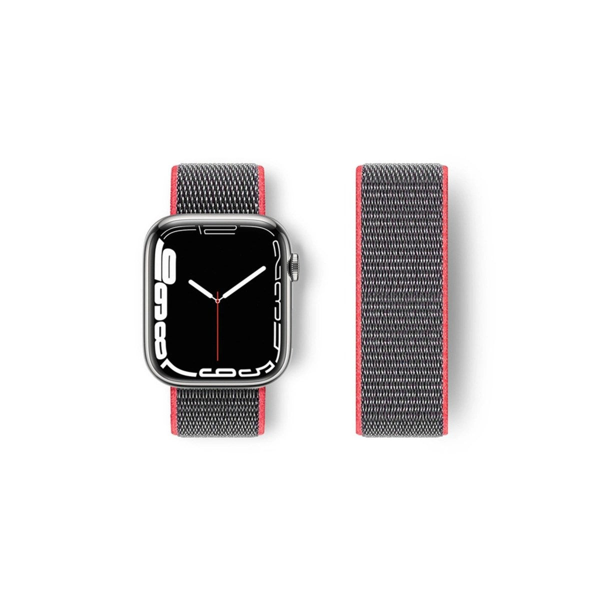Mey İthalat® Watch 38mm Hasırlı Cırtcırtlı Kordon - Pembe