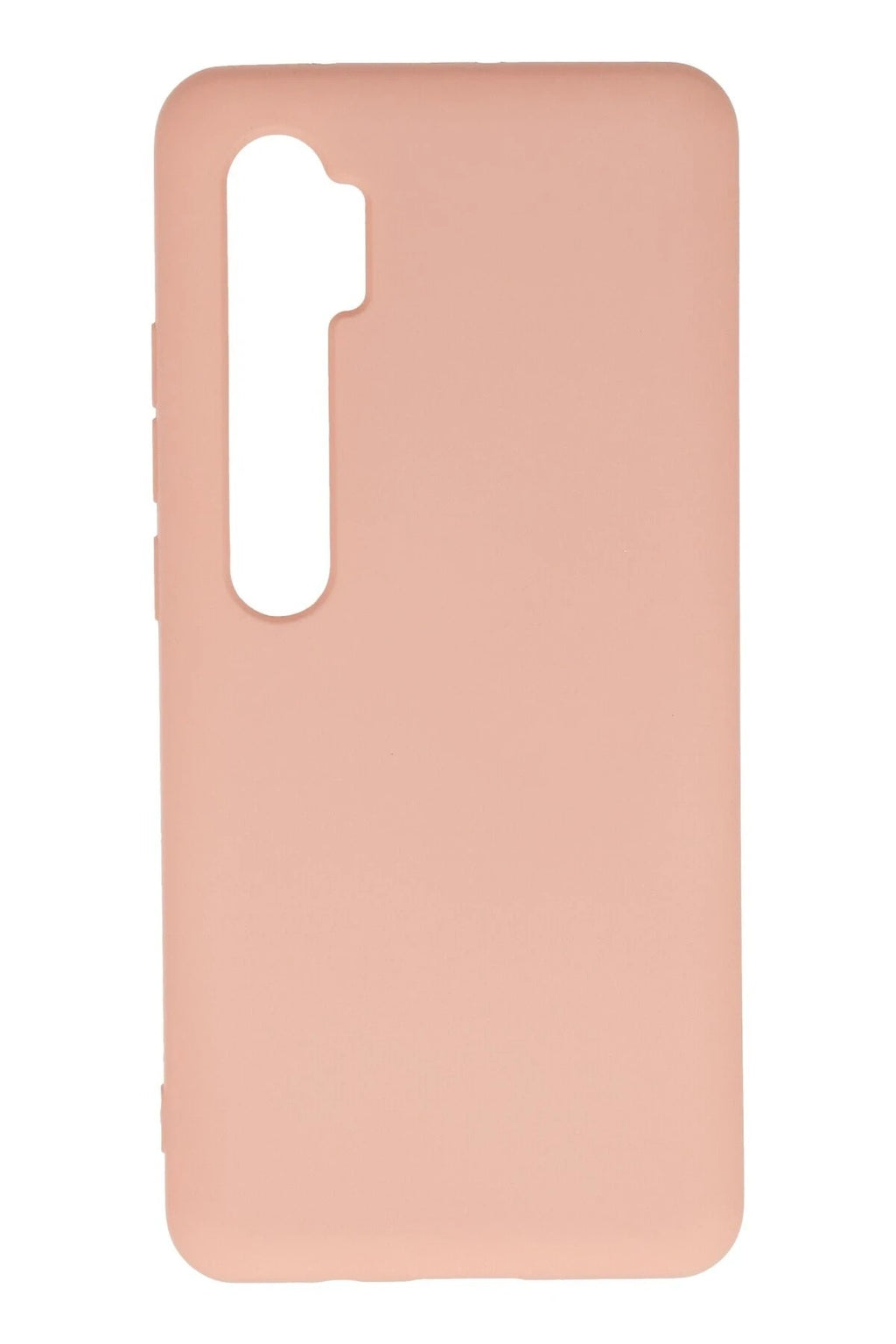 Mey İthalat® Mi Note 10 Lite Kılıf Nano içi Kadife Silikon - Pudra