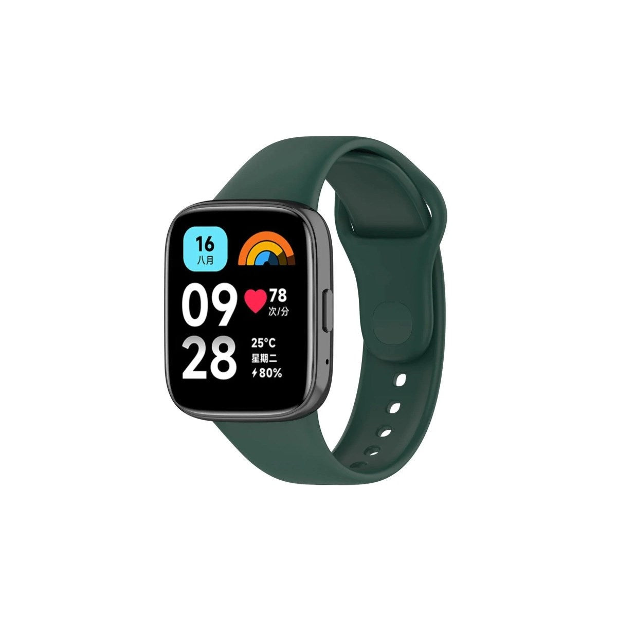 Mey İthalat® Redmi Watch 3 Active Klasik Kordon - Haki Yeşil