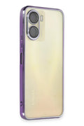 Mey İthalat® Vivo Y16 Kılıf Lensli Silikon - Mor