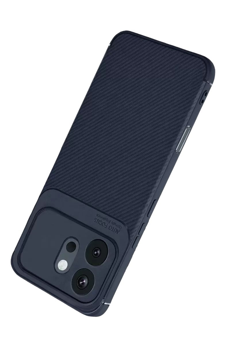 Mey İthalat® Huawei Honor 600 Auto Focus Karbon Kapak - Lacivert
