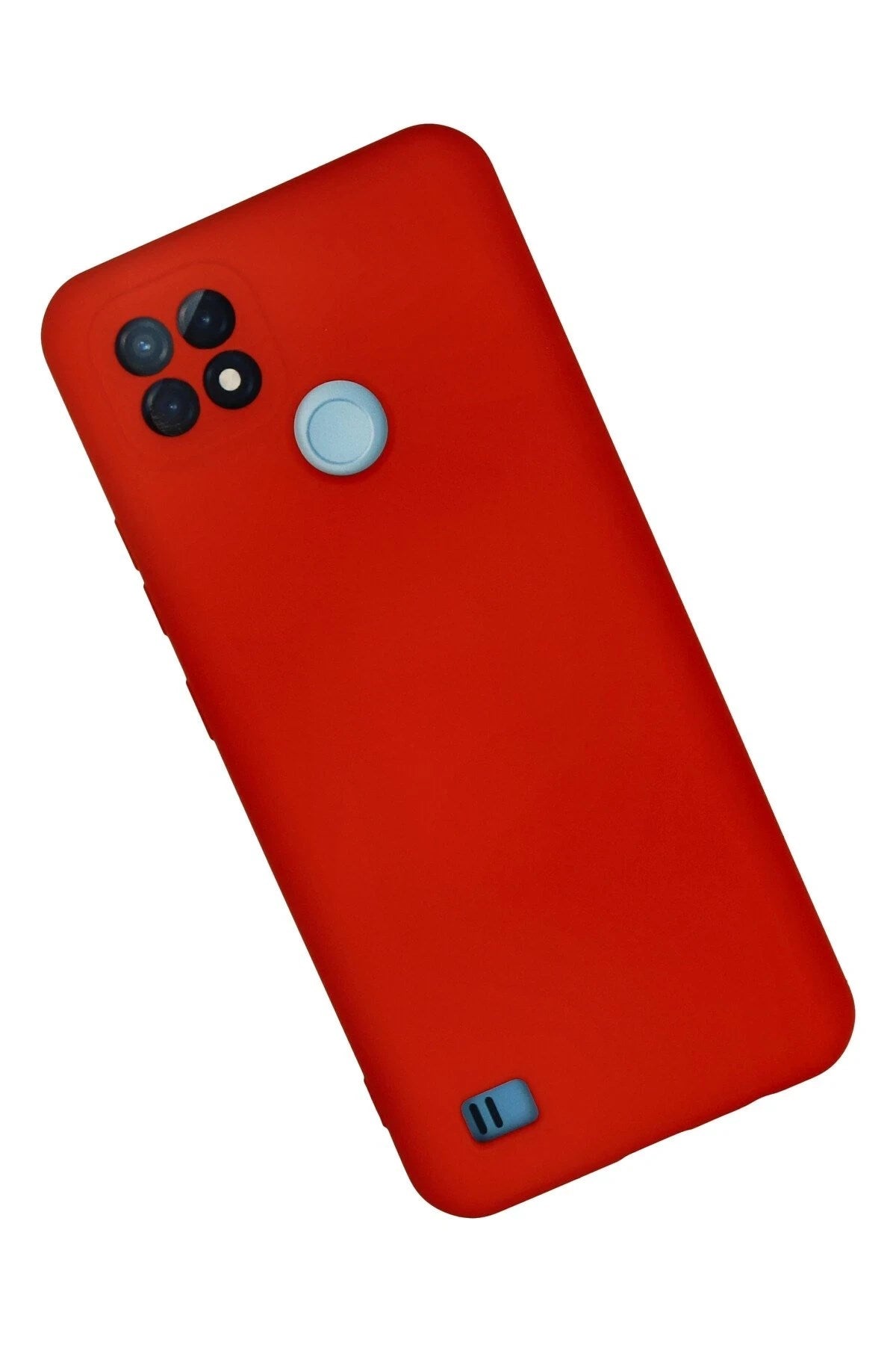 Mey İthalat® Realme C21 Kılıf Nano içi Kadife Silikon - Kırmızı