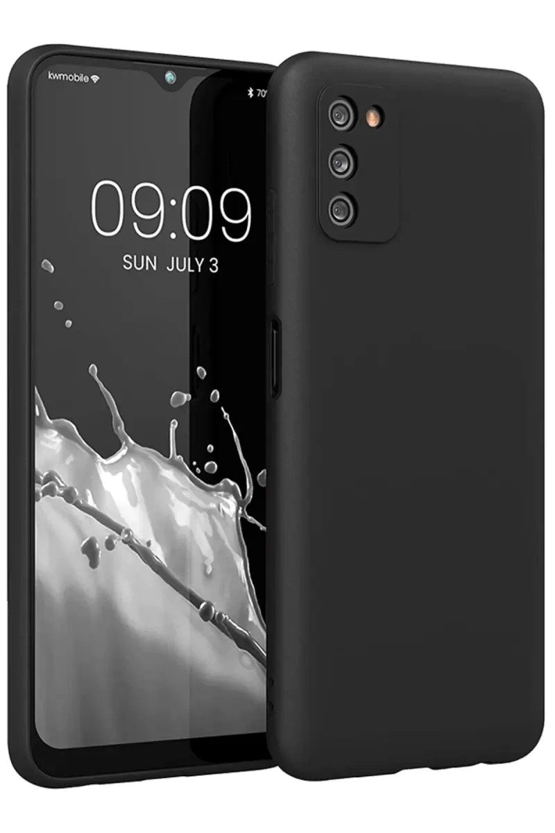 Mey İthalat® Samsung Galaxy A03S Kılıf First Silikon - Siyah