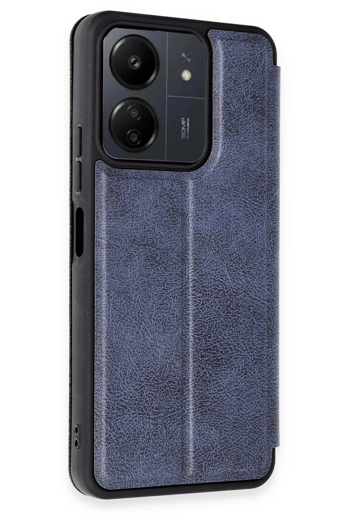 Mey İthalat® Redmi 13C Kılıf Flip Cover - Lacivert