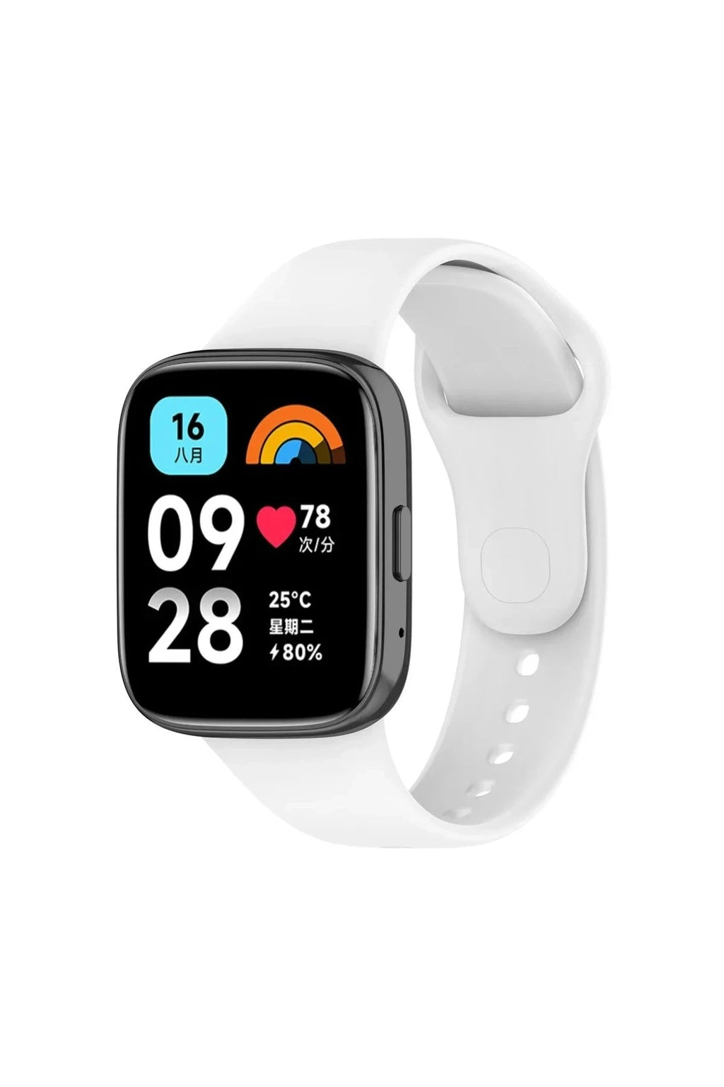 Mey İthalat® Redmi Watch 3 Active Klasik Kordon - Beyaz