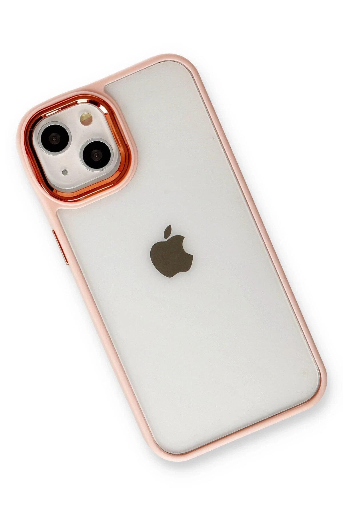 Mey İthalat® iPhone 14 Plus Kılıf Dora Kapak - Pudra