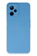 Mey İthalat® Realme C35 Kılıf Nano içi Kadife Silikon - Mavi