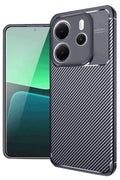 Mey İthalat® Redmi Note 14 4G Kılıf Auto Focus Karbon Kapak - Lacivert
