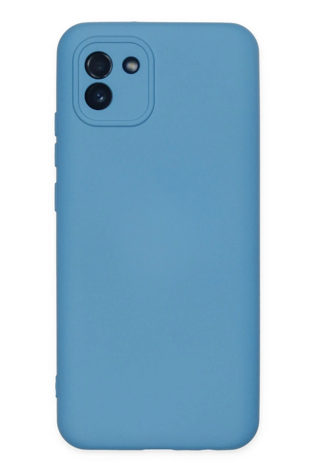 Mey İthalat® Samsung Galaxy A03 Kılıf Nano içi Kadife Silikon - Mavi