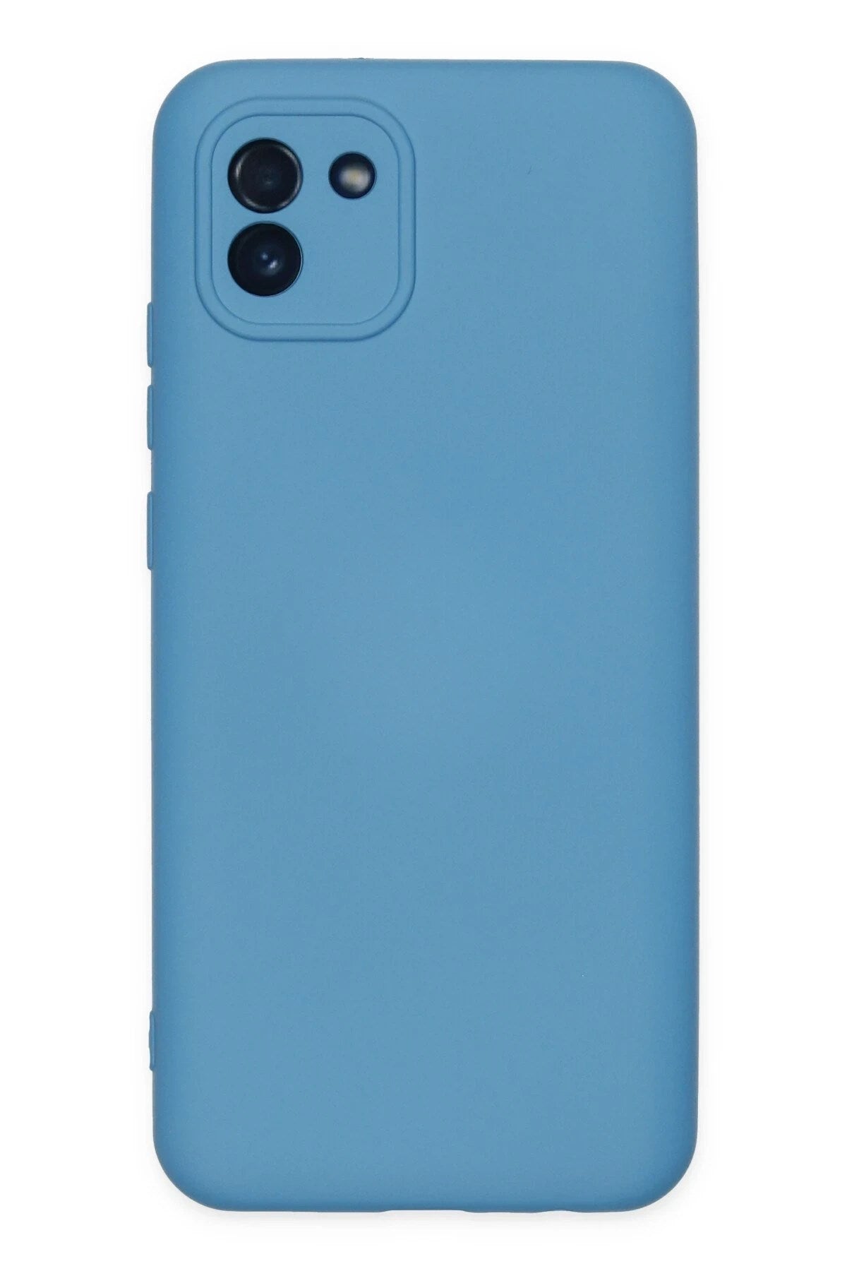 Mey İthalat® Samsung Galaxy A03 Kılıf Nano içi Kadife Silikon - Mavi