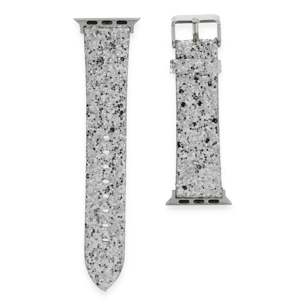 Mey İthalat® Watch 38mm Starry Taşlı Kordon - Gümüş