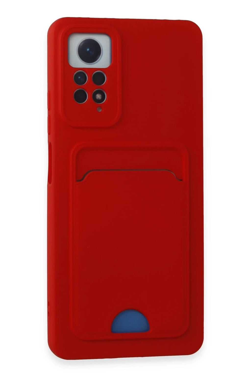 Mey İthalat® Redmi Note 11 Pro Kılıf Kelvin Kartvizitli Silikon - Kırmızı