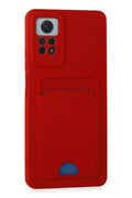 Mey İthalat® Redmi Note 11 Pro Kılıf Kelvin Kartvizitli Silikon - Kırmızı