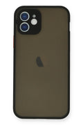 Mey İthalat® iPhone 12 Mini Kılıf Montreal Silikon Kapak - Siyah