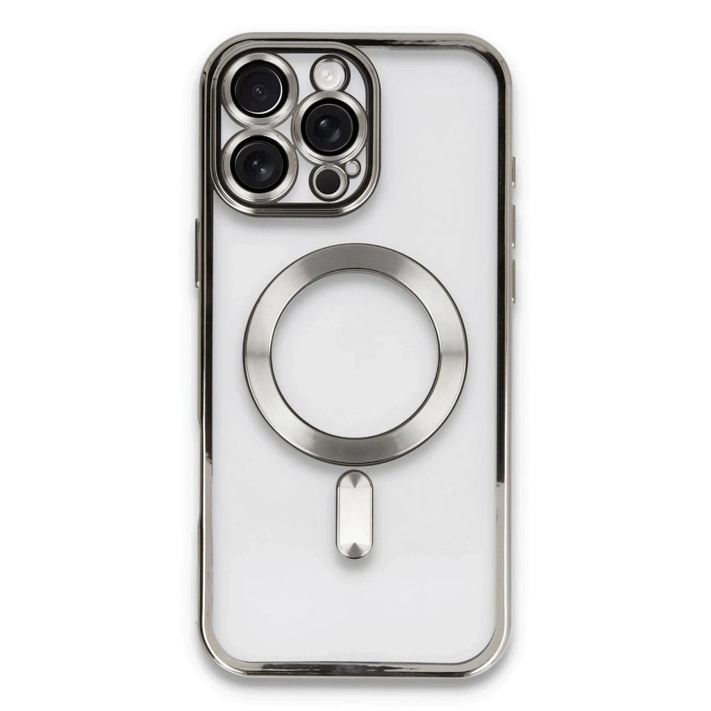 Mey İthalat® iPhone 16 Pro Kılıf Kross Magneticsafe Kapak - Titan Gri
