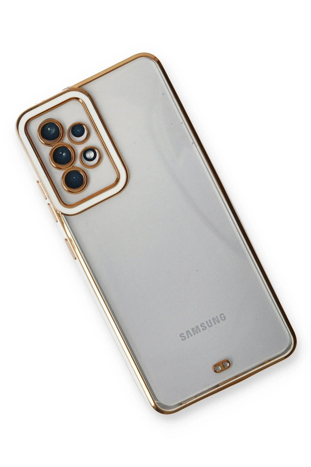 Mey İthalat® Samsung Galaxy A73 5G Kılıf Liva Lens Silikon - Beyaz