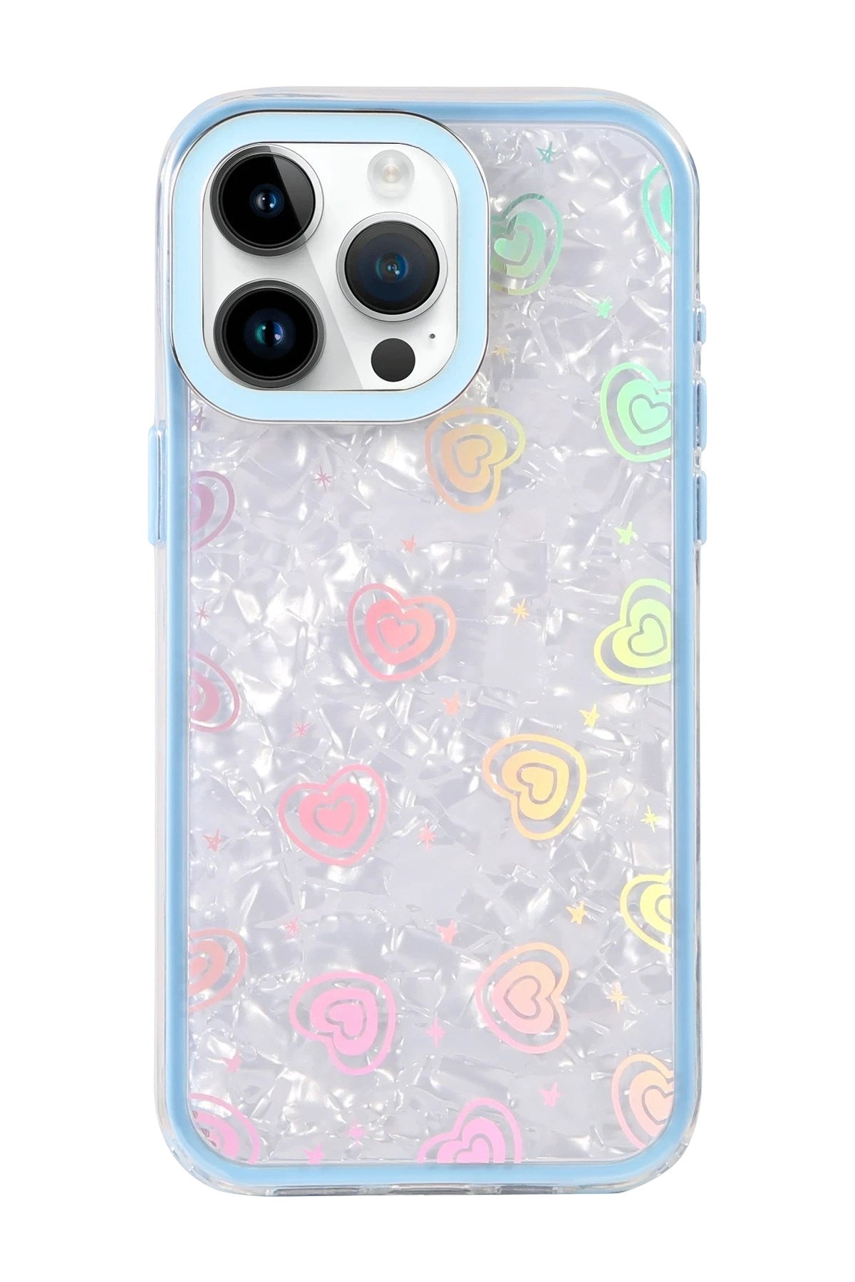 Mey İthalat® iPhone 14 Pro Max Lumi Desenli Kapak - Mavi