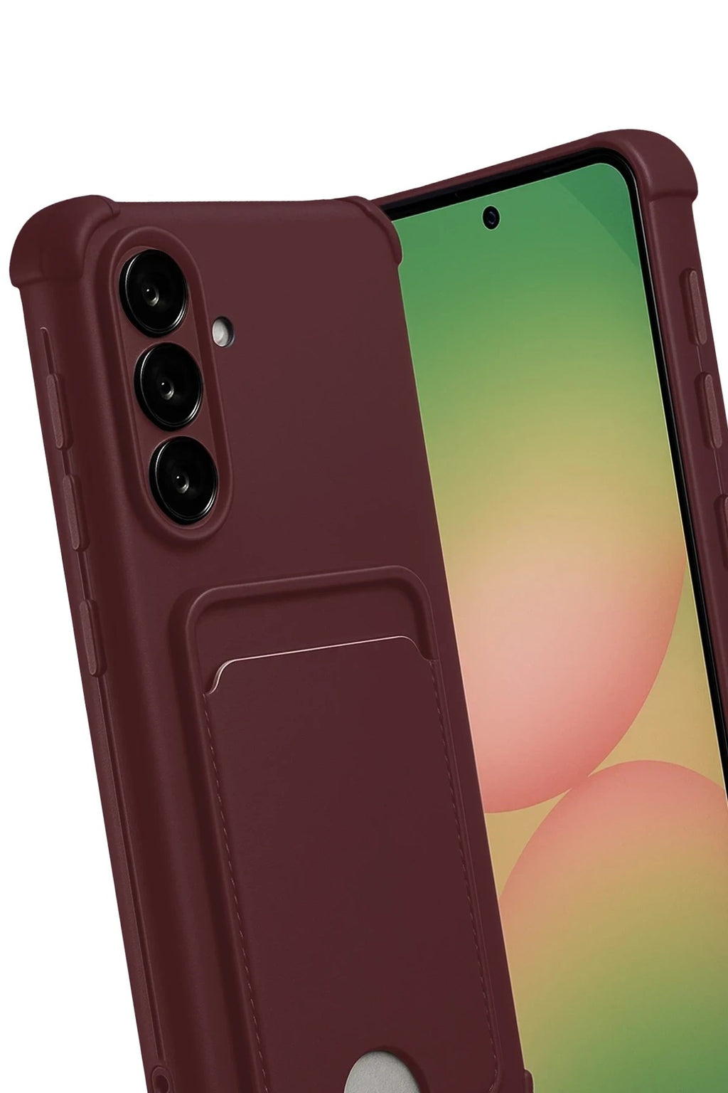 Mey İthalat® Samsung Galaxy A17 5G Kelvin Kartvizitli Silikon - Bordo