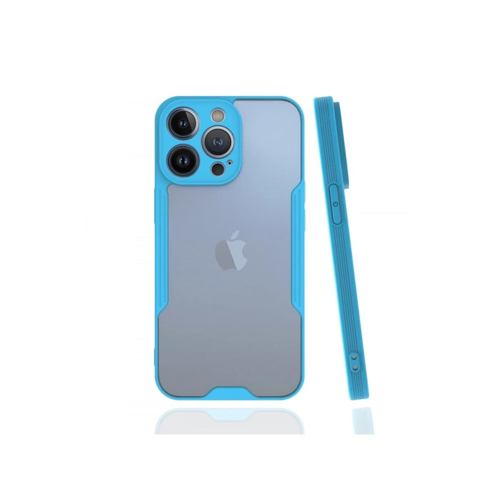 Mey İthalat® iPhone 13 Pro Kılıf Platin Silikon - Mavi