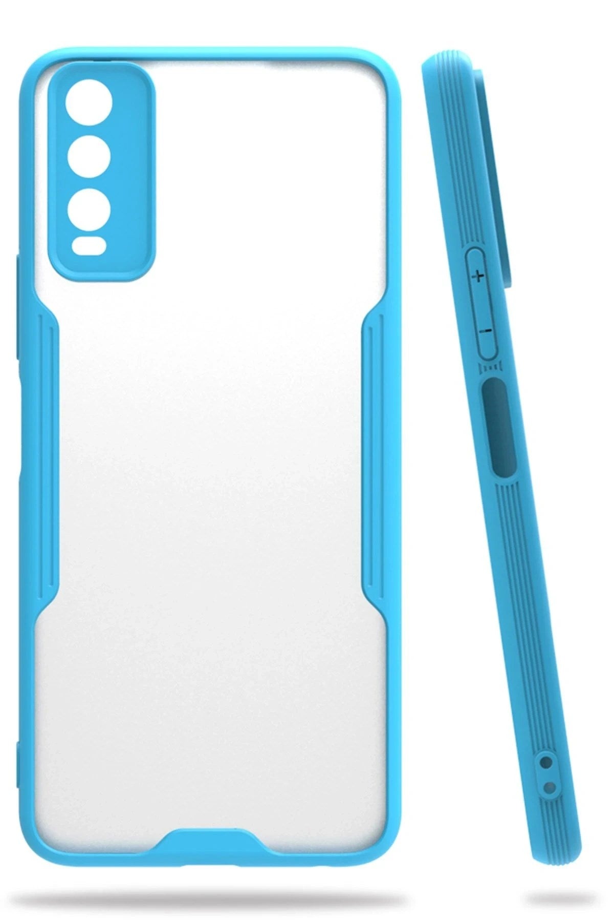 Mey İthalat® Vivo Y11S Kılıf Platin Silikon - Mavi