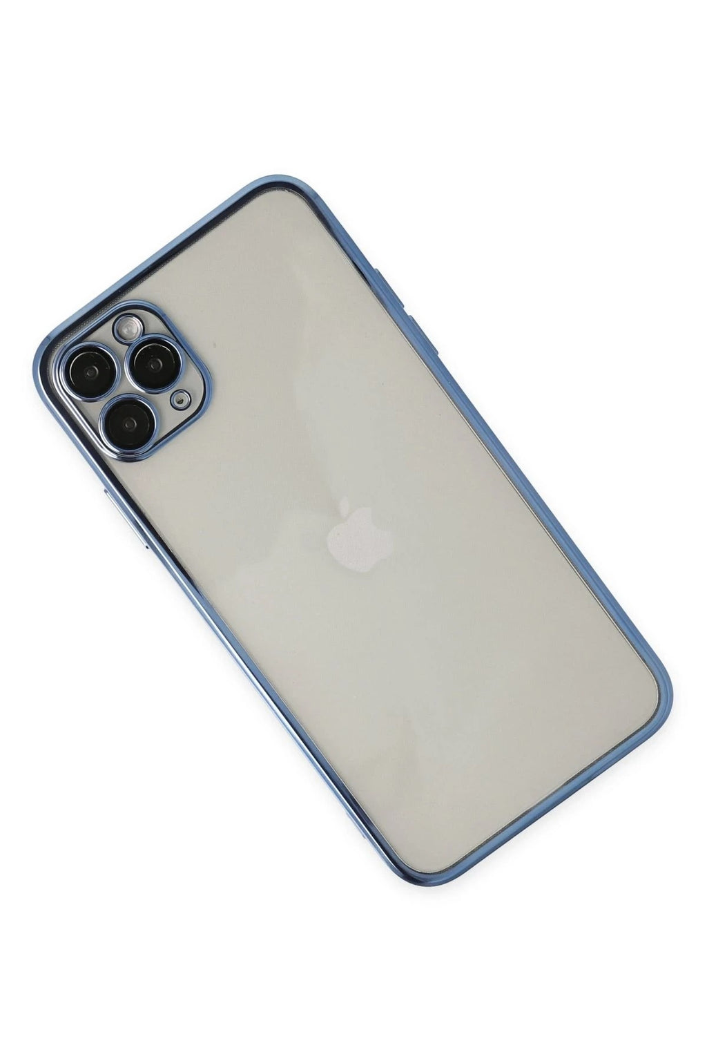 Mey İthalat® iPhone 11 Pro Kılıf Lensli Silikon - Açık Mavi