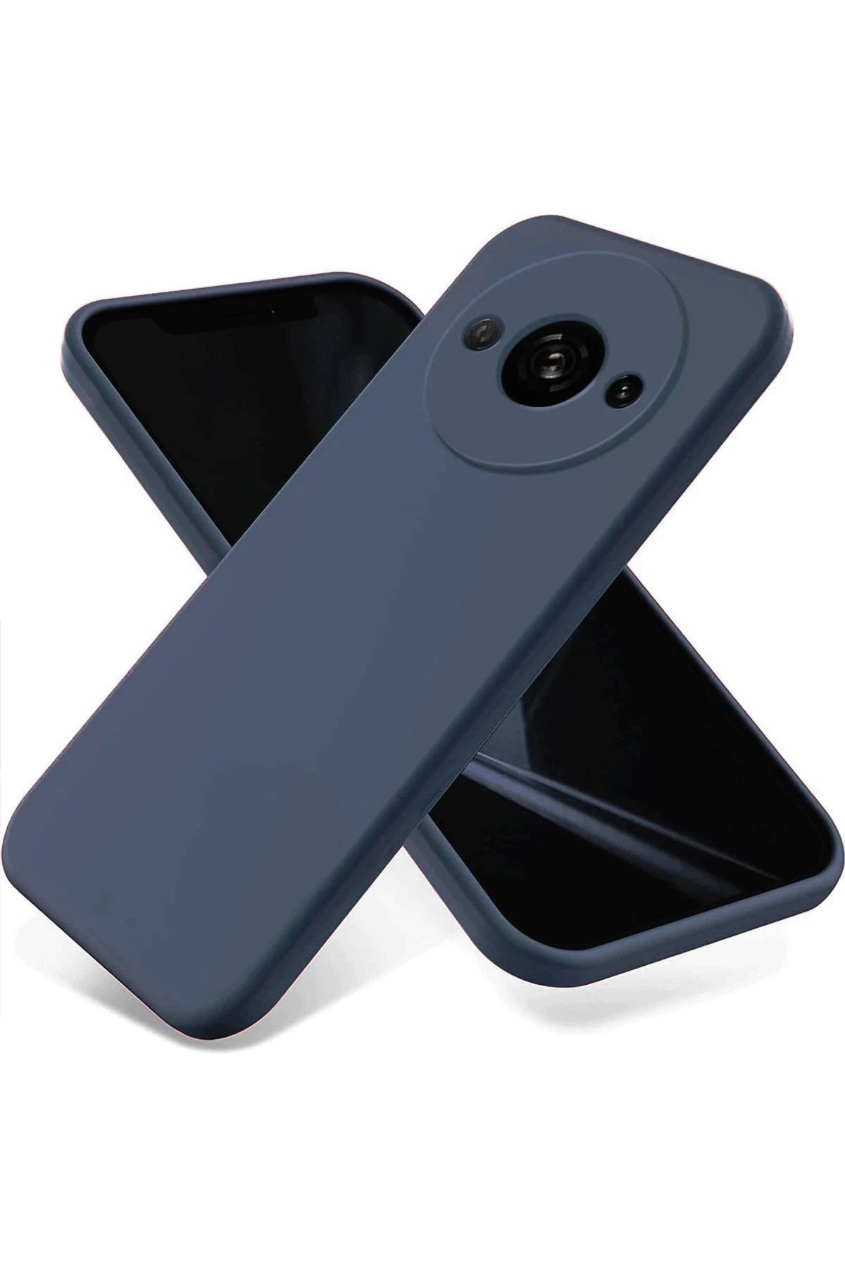 Mey İthalat® Redmi A3 4G Kılıf First Silikon - Lacivert
