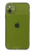 Mey İthalat® iPhone 12 Kılıf Fly Lens Silikon - Yeşil