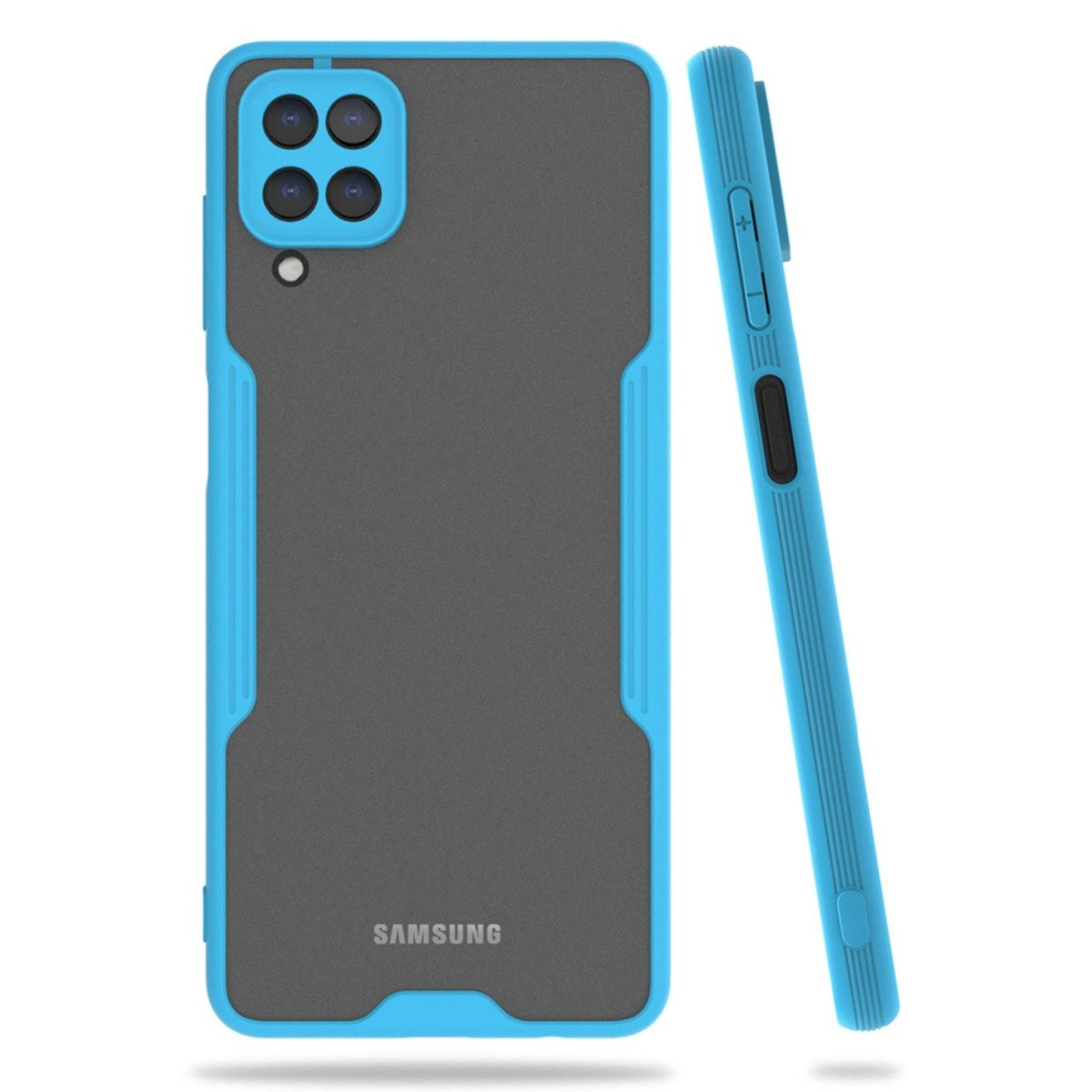 Mey İthalat® Samsung Galaxy A22 Kılıf Platin Silikon - Mavi