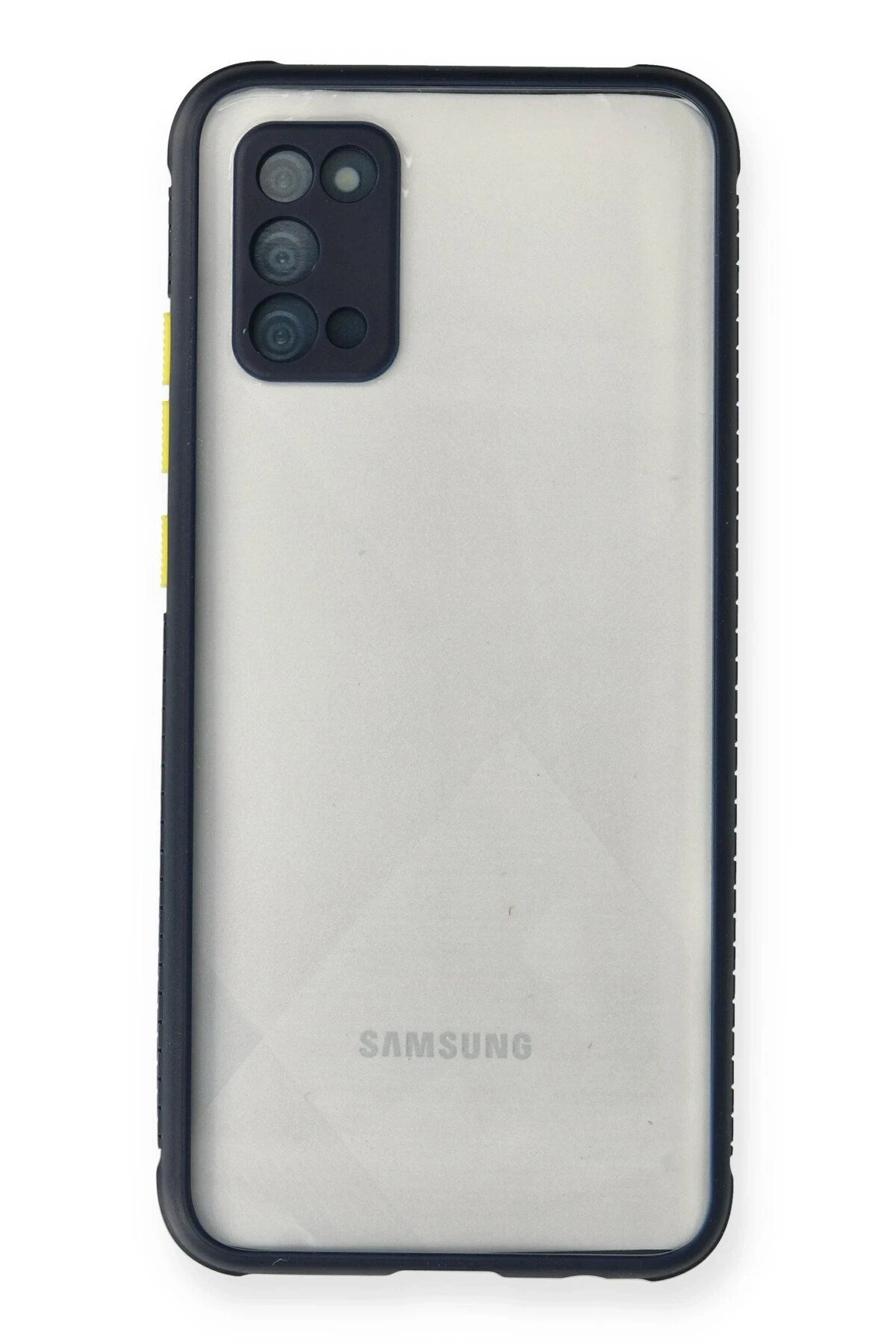 Mey İthalat® Samsung Galaxy A02S Kılıf Miami Şeffaf Silikon - Lacivert