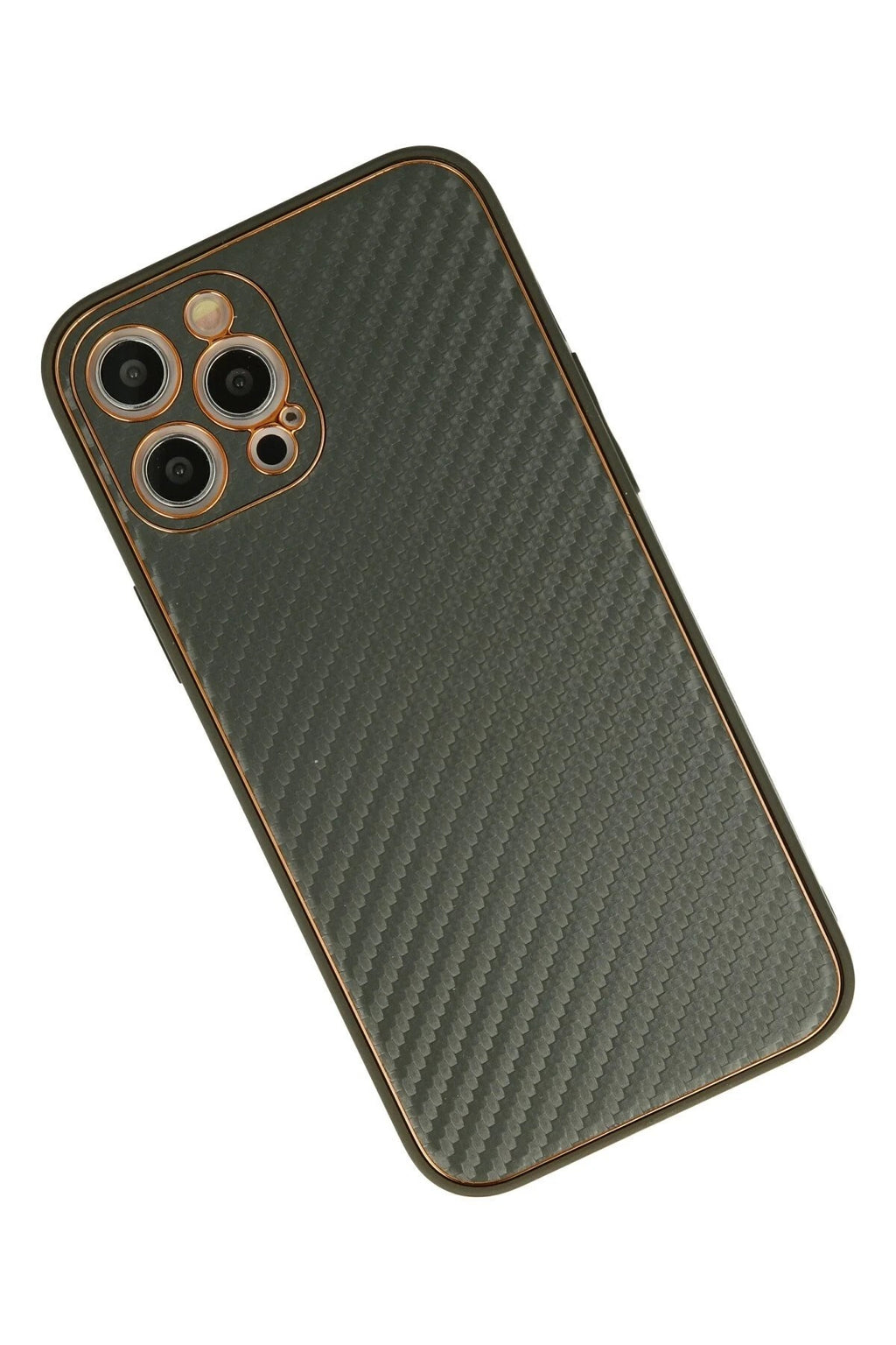 Mey İthalat® iPhone 12 Pro Kılıf Coco Karbon Silikon - Füme