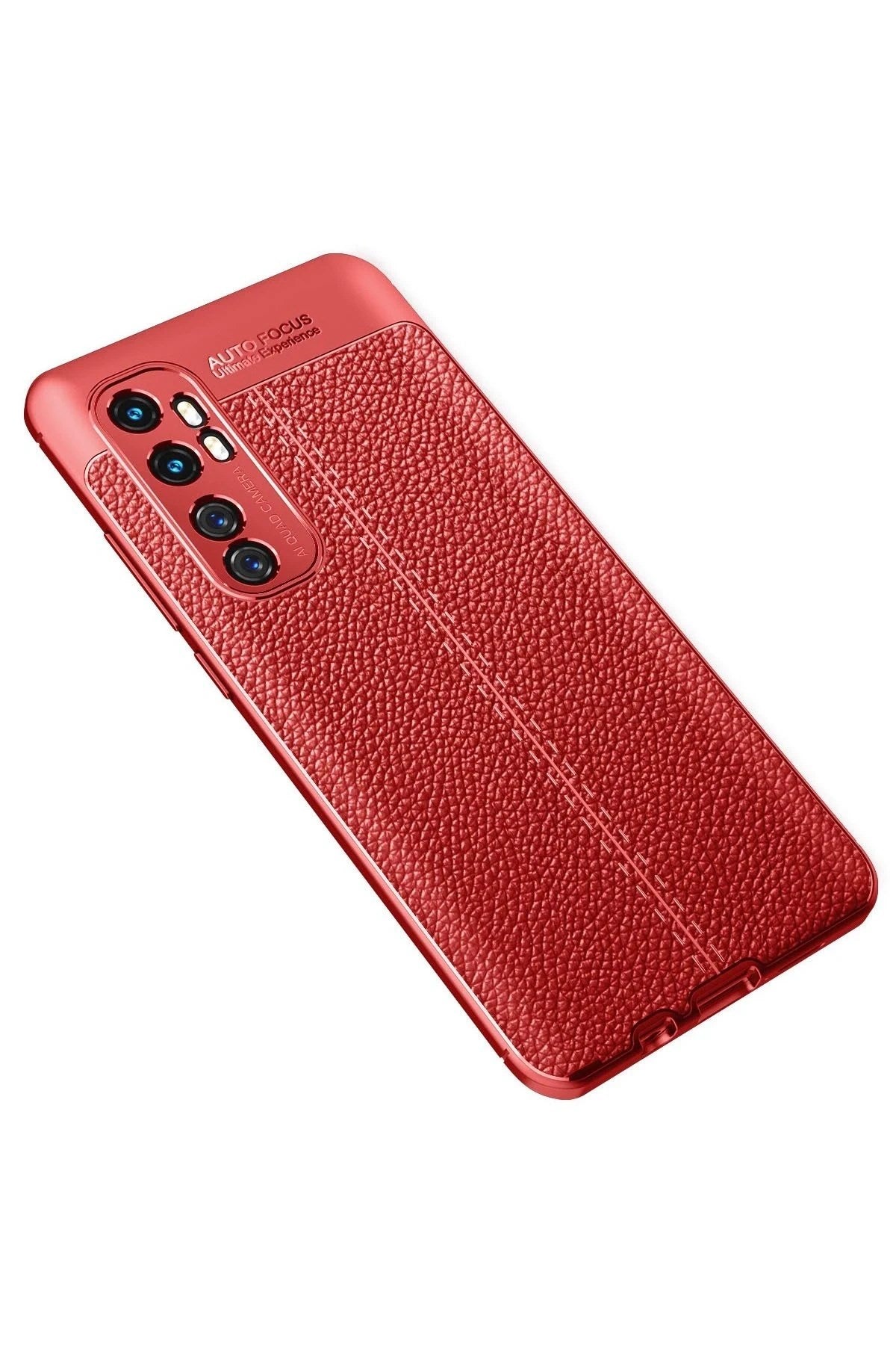 Mey İthalat® Mi Note 10 Lite Kılıf Auto Focus Kapak - Kırmızı