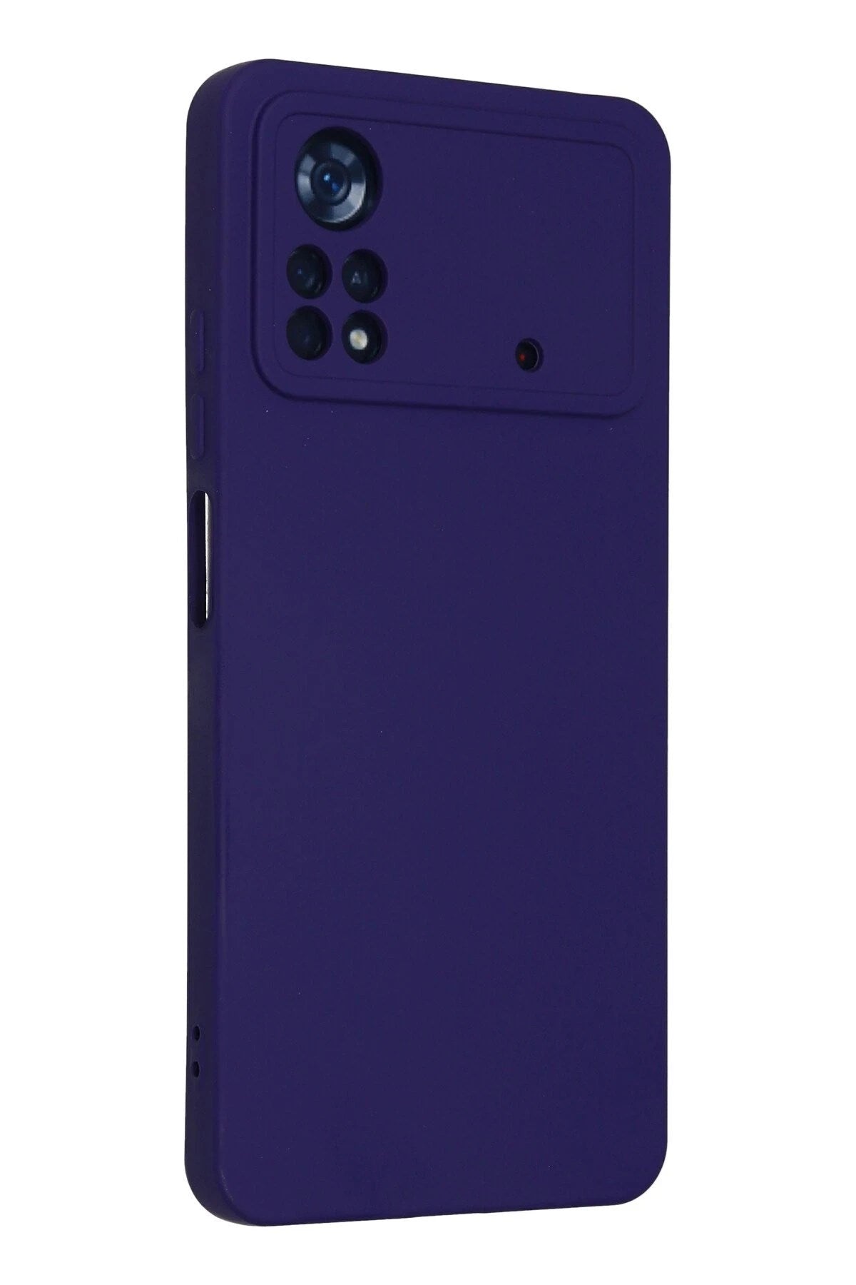 Mey İthalat® Poco X4 Pro 5G Kılıf Nano içi Kadife Silikon - Mor