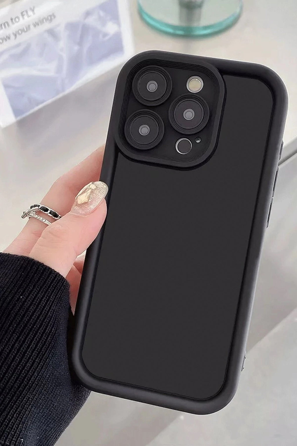 Mey İthalat® iPhone 16 Kılıf Viera Silikon - Lacivert