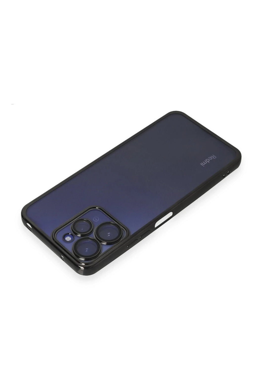 Mey İthalat® Redmi 12 Kılıf Lensli Silikon - Siyah