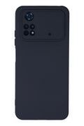 Mey İthalat® Poco M4 Pro 4G Kılıf Nano içi Kadife Silikon - Lacivert