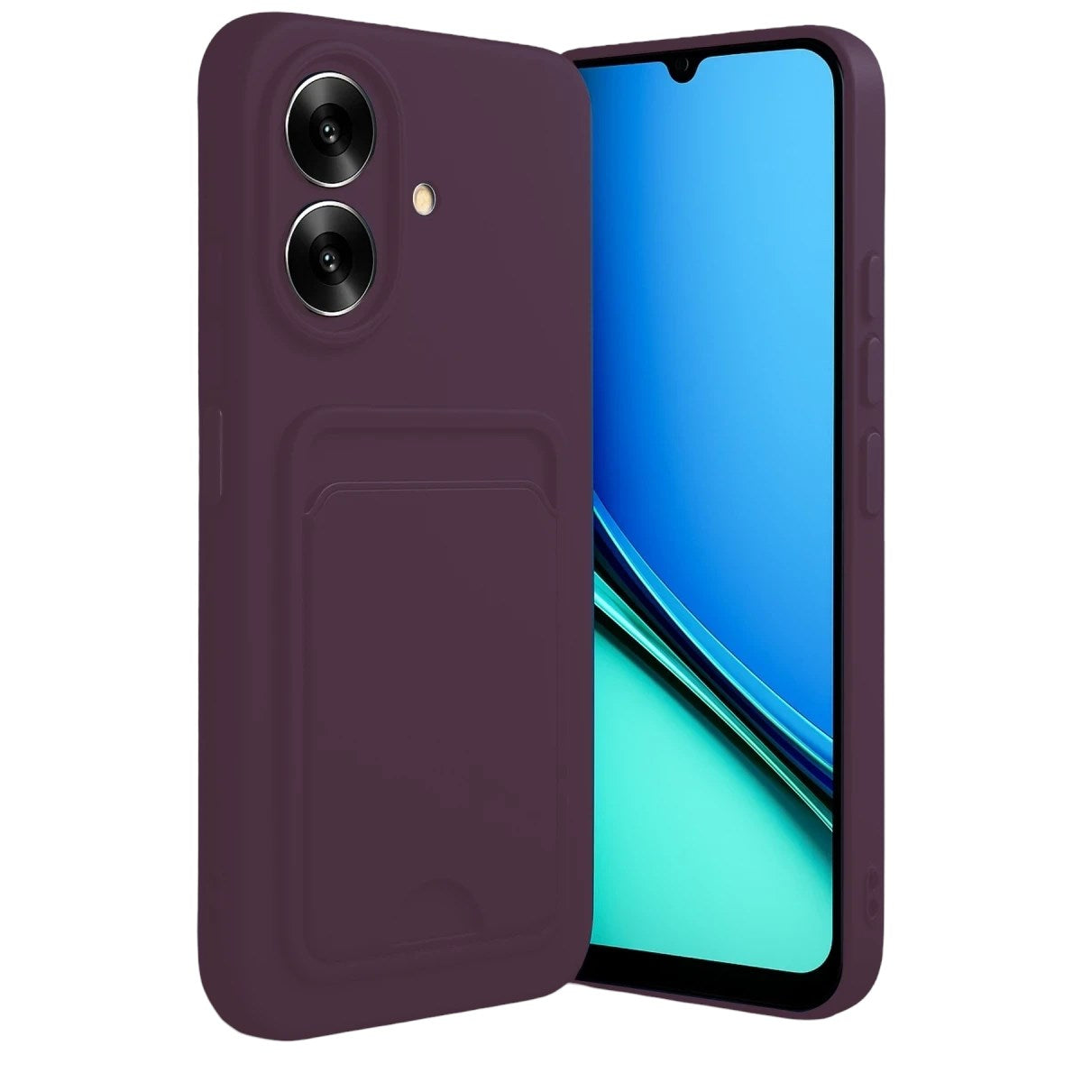 Mey İthalat® Realme Note 60 Kelvin Kartvizitli Silikon - Derin Mor