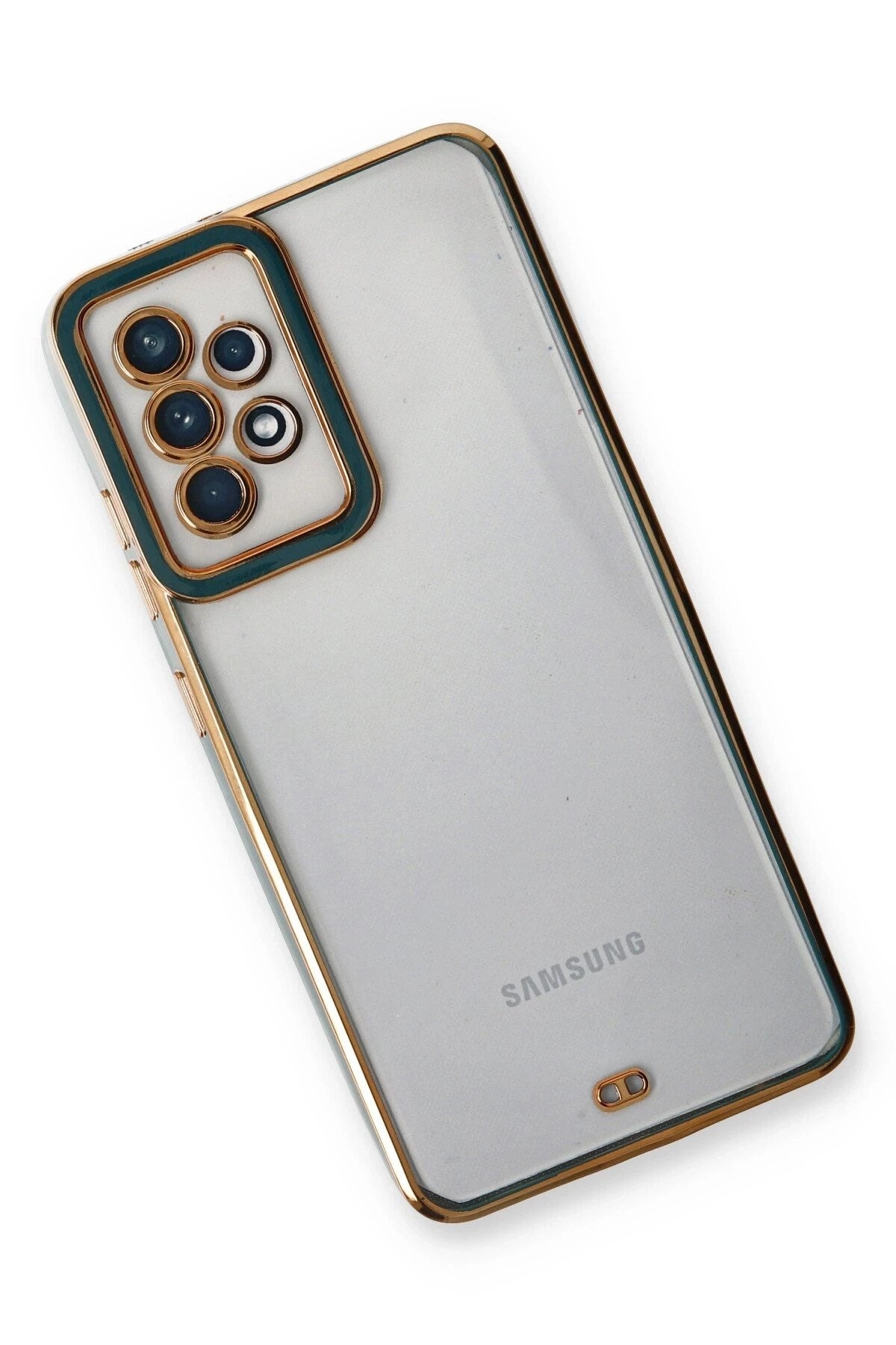 Mey İthalat® Samsung Galaxy A33 5G Kılıf Liva Lens Silikon - Yeşil