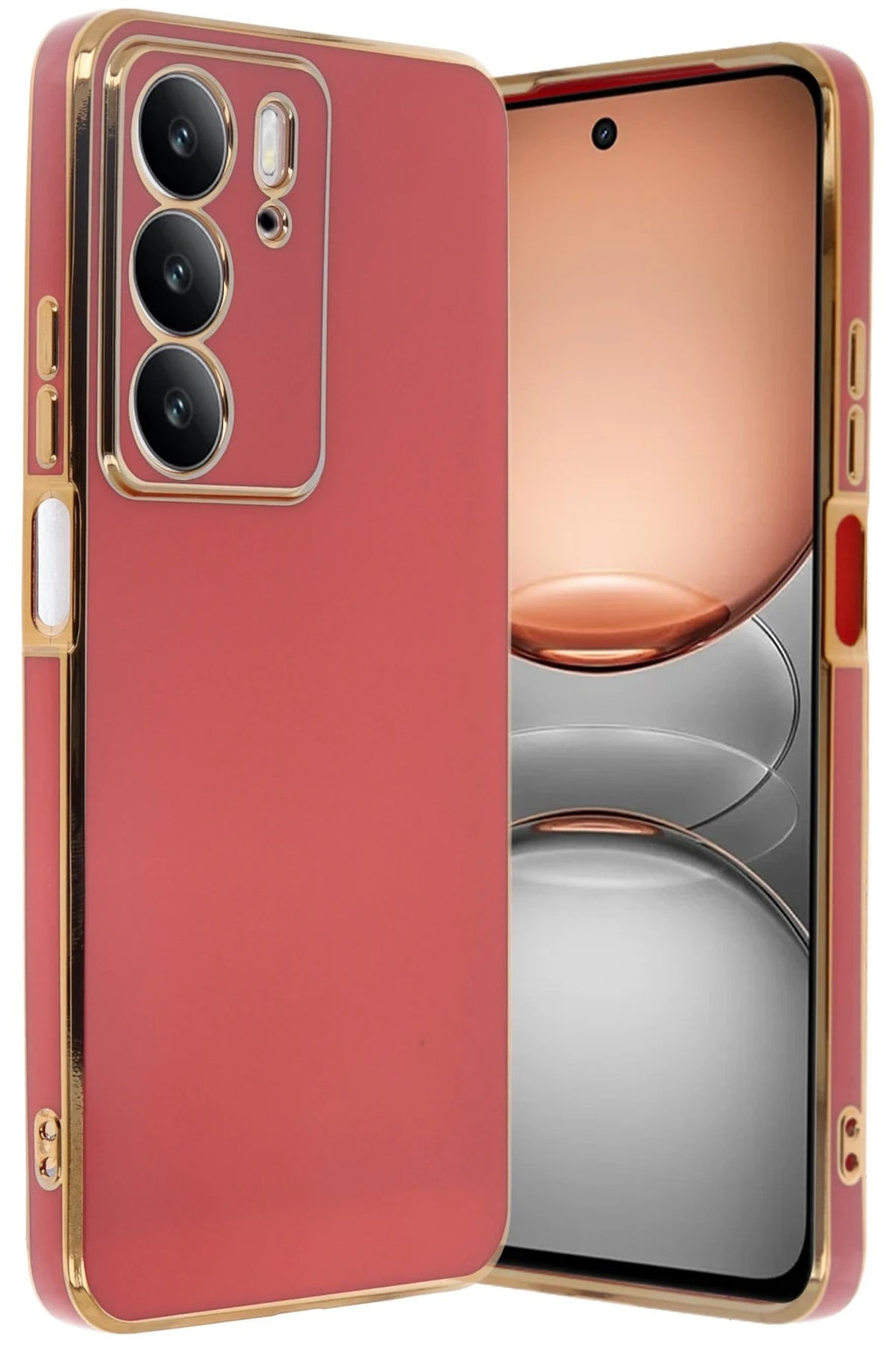 Mey İthalat® Realme C75 4G Kılıf Volet Silikon - Kırmızı